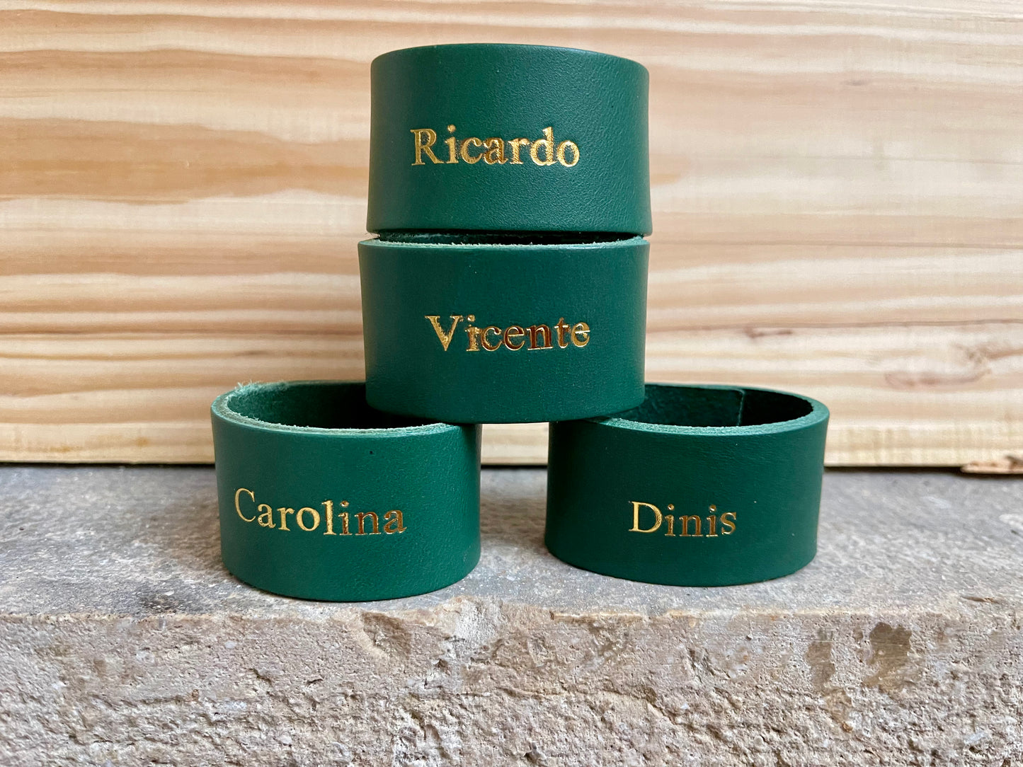 Argolas de Guardanapo Personalizadas Hot Foil