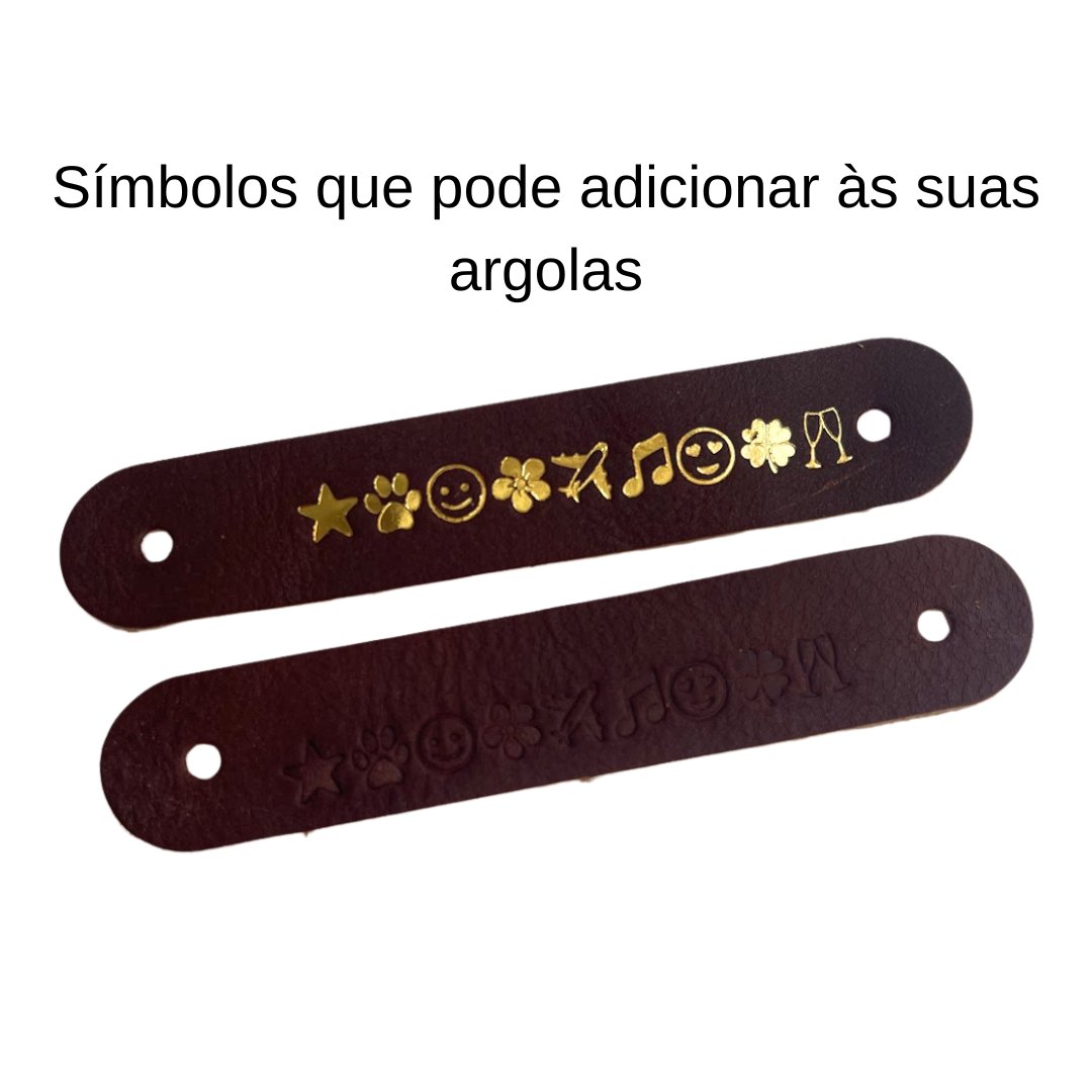 Argolas de Guardanapo Personalizadas Hot Foil - Couragem Leather Studio