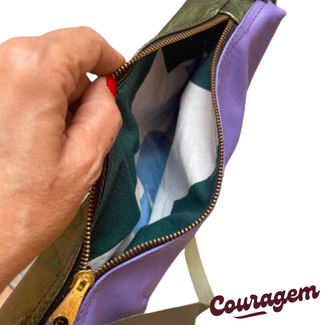 Handmade Leather Crossbody Bag - Couragem