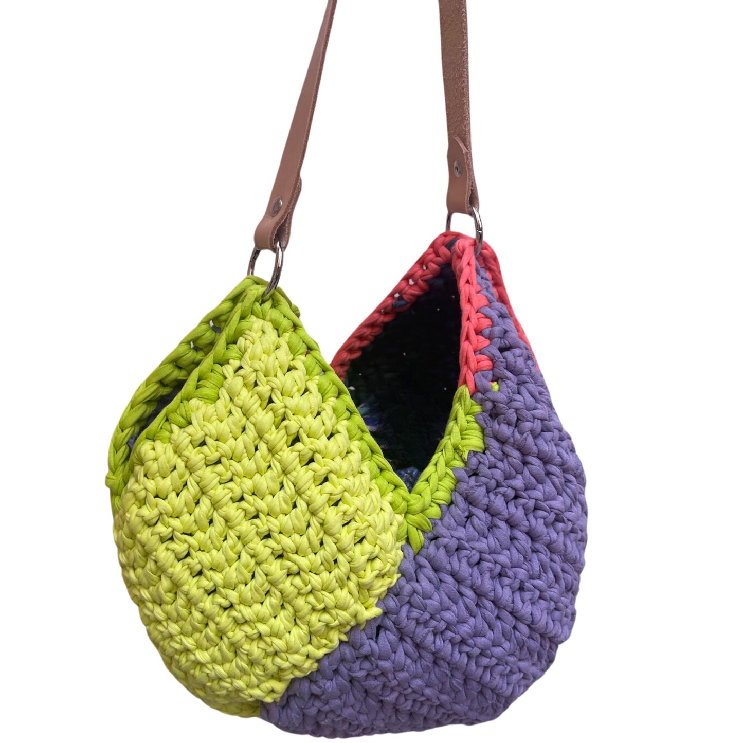 Mala Crochet Artesanal Neon Twist - Couragem