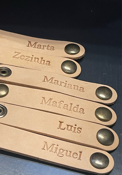 Marcadores de Copos Personalizados - Couragem Leather Studio