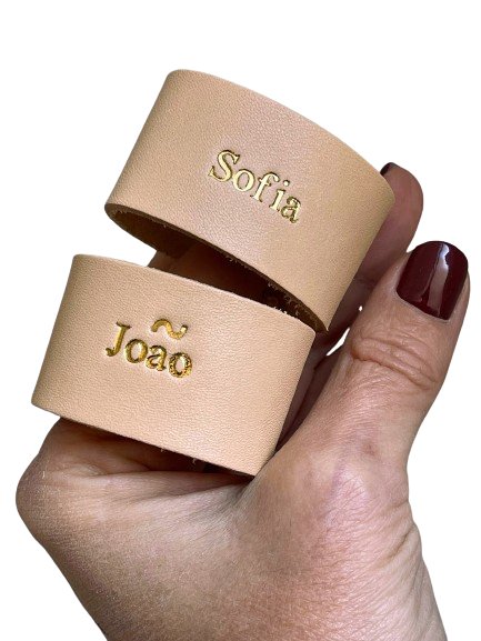 Argolas de Guardanapo Personalizadas Hot Foil - Couragem