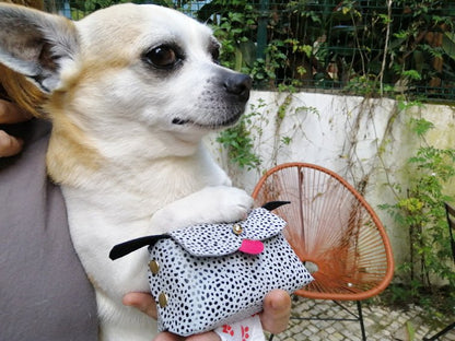 Bolsa Dispensador de Sacos para Dejectos de Cão em Couro Feito à Mão - Couragem